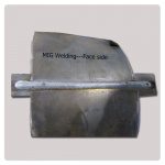 MIG welding effect- face side