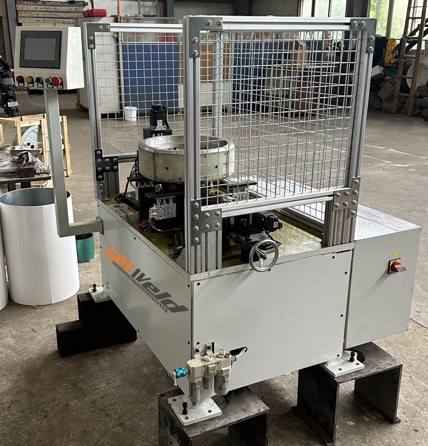 Necking Machine GetWeld Single Head Curling (Necking) Machine – Getweld